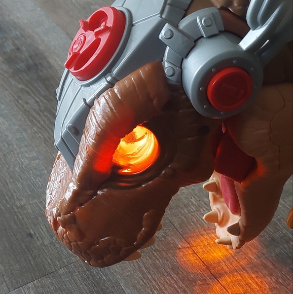 Fisher Price Jurassic World T-Rex Dinosaur Large 34” 2018 Lights Motion WORKS - Picture 9 of 10
